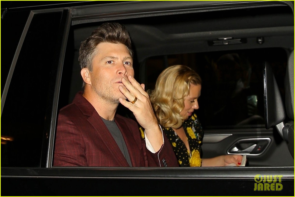 Scarlett Johansson & Colin Jost Hold Hands Leaving 'Asteroid City