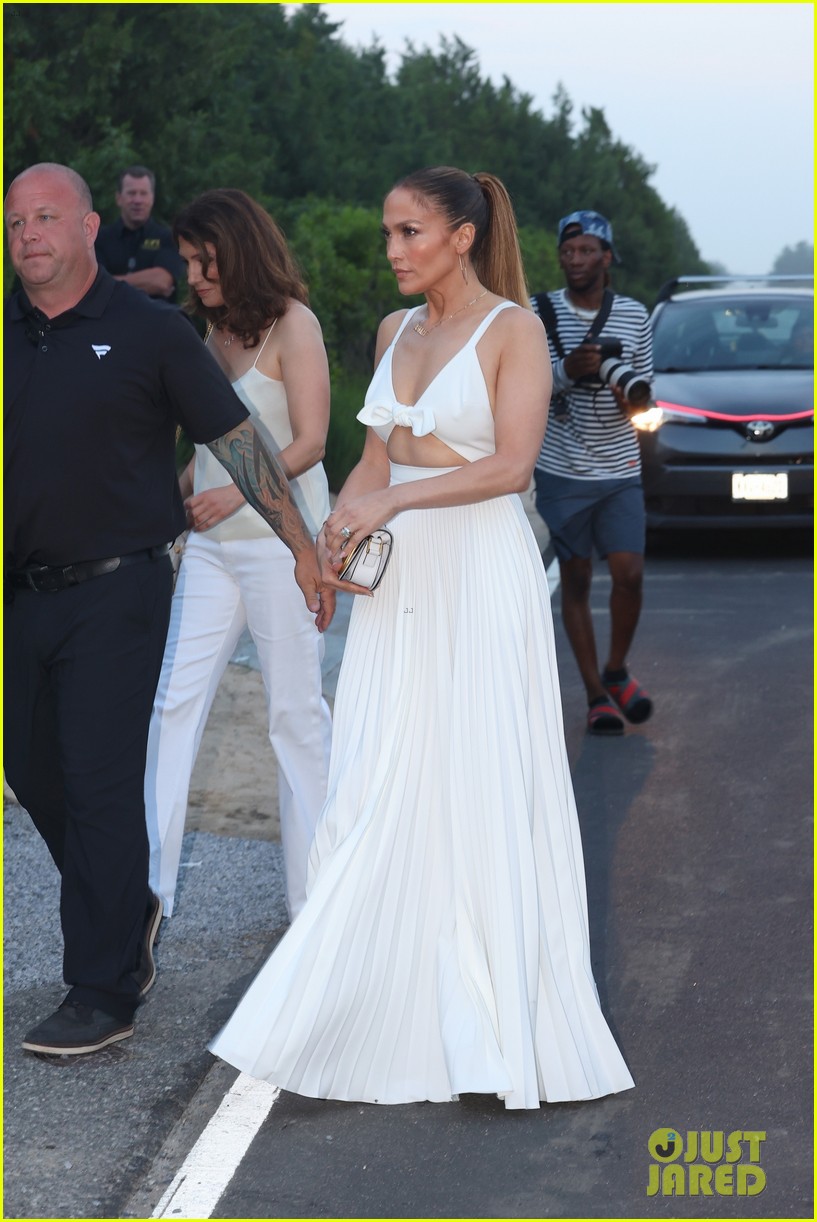 Jennifer Lopez & Ben Affleck Dress in All White for PreFourth of July