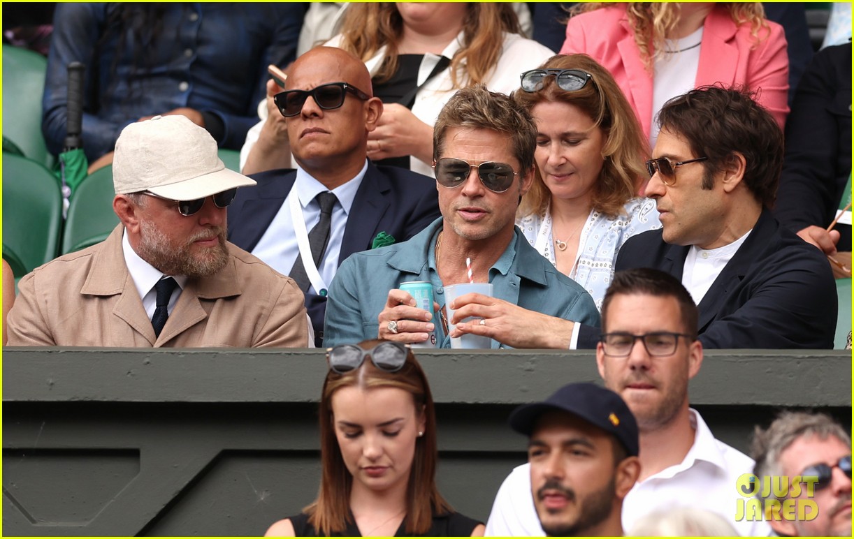 Brad Pitt Along with Daniel Craig, Rachel Weisz, & More Stars Attend Wimbledon 2023 Men's Finals