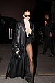 hailey bieber leather trench coat 04