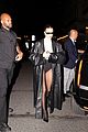hailey bieber leather trench coat 05