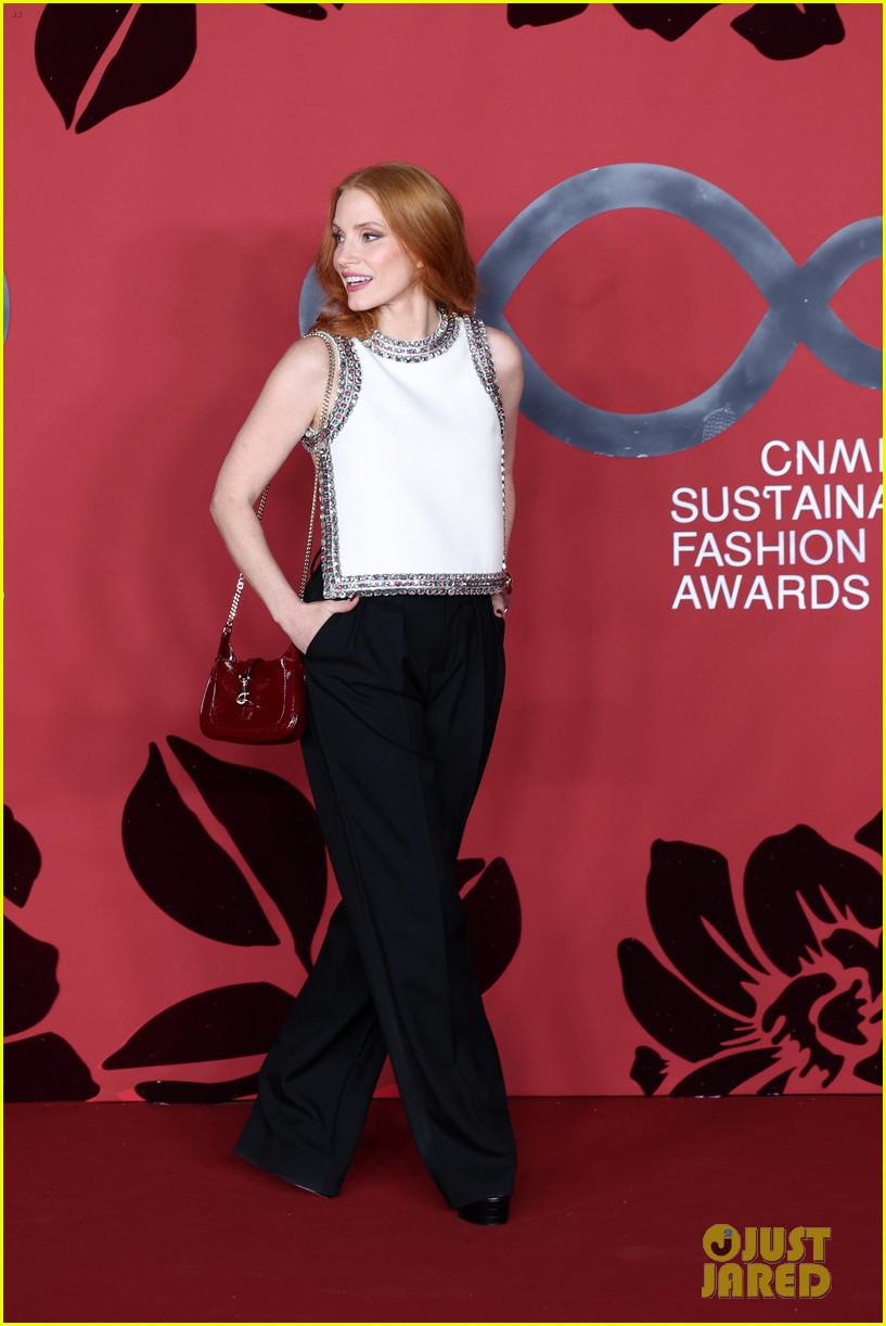 Jessica Chastain & Jeremy Strong Attend CNMI Sustainable Fashion Awards