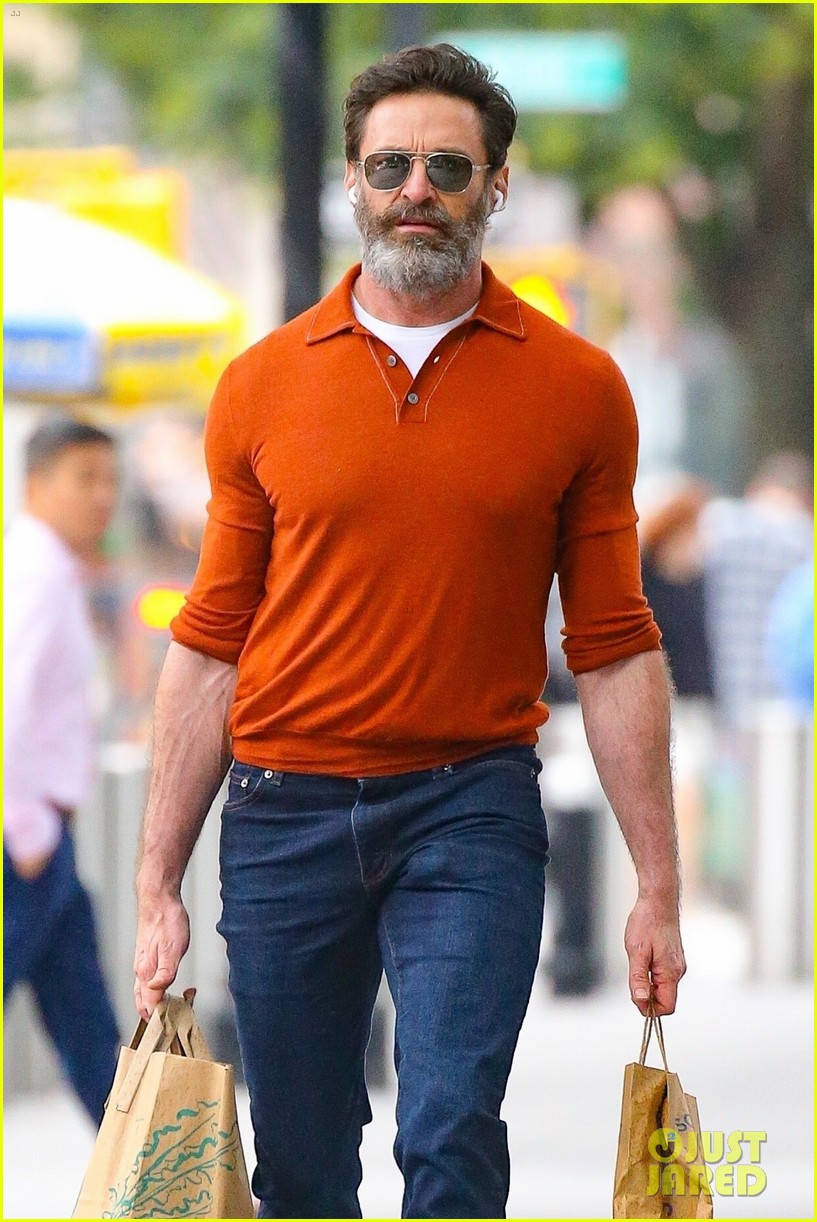 Hugh Jackman Strolls & Shops in NYC After Announcing Separation From