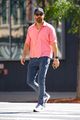 ryan reynolds pink shirt solo stroll around nyc 03