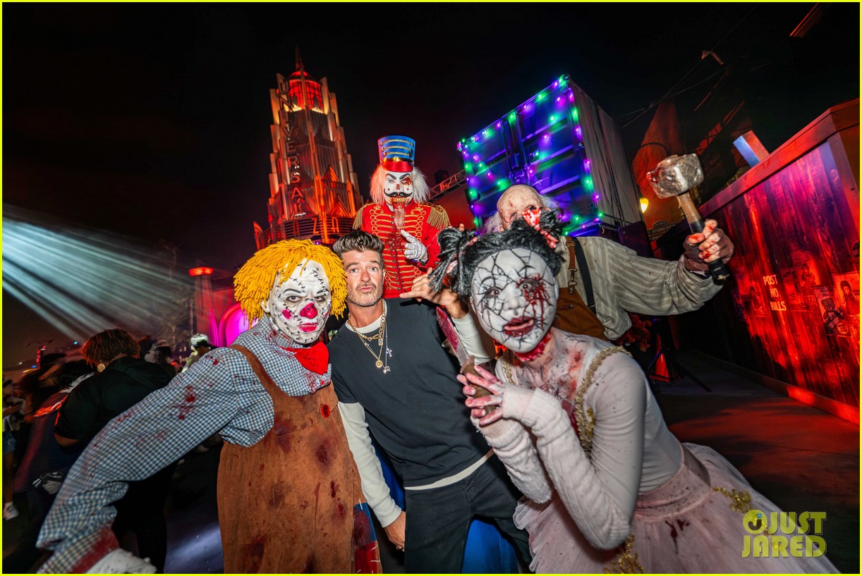 Billie Eilish & Colin Farrell Hit Halloween Horror Nights for Spooky