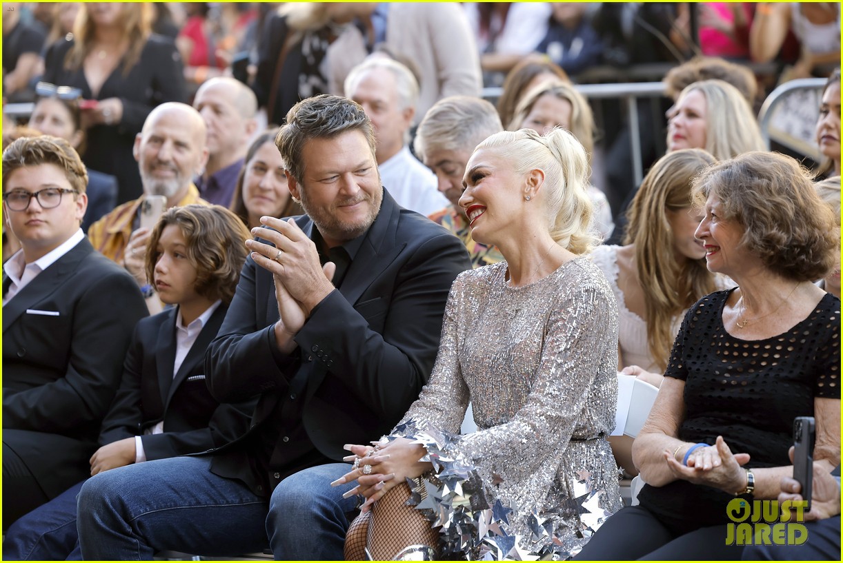 Gwen Stefani Gets Support From Blake Shelton, Her 3 Kids at Walk of