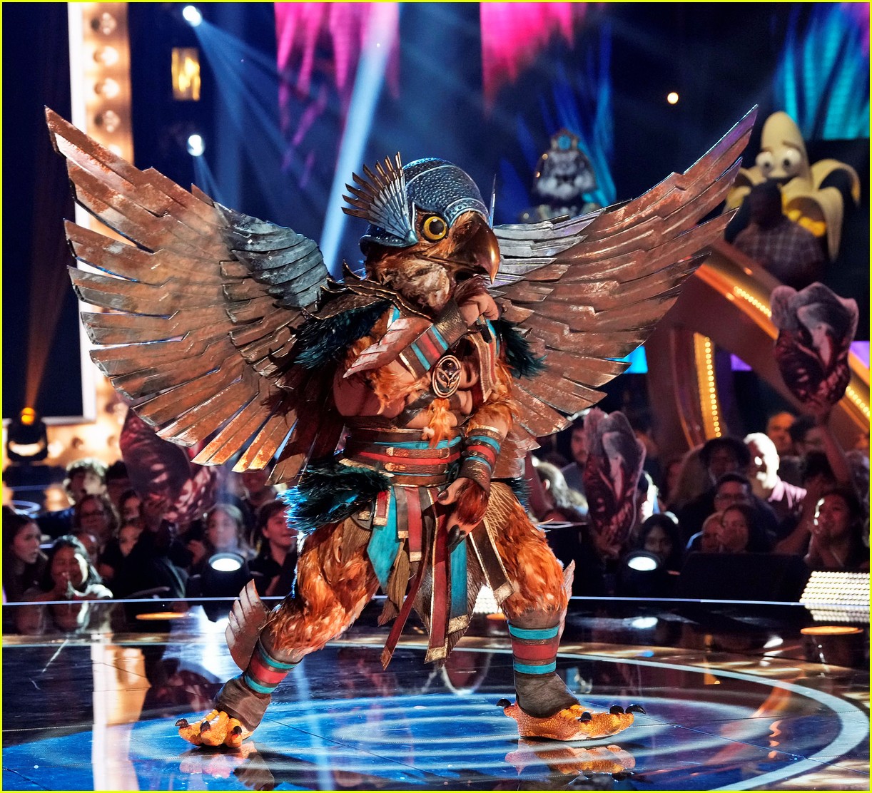 Who is Hawk on 'The Masked Singer' Season 10? Clues, Guesses
