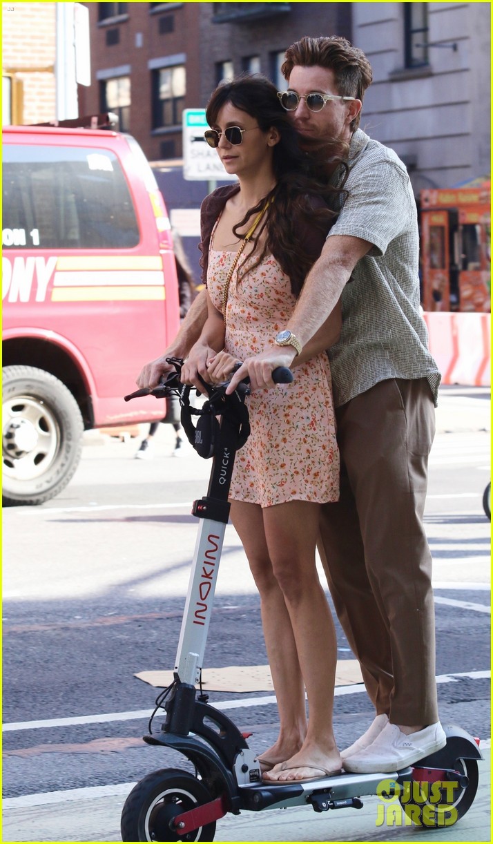 Nina Dobrev & Shaun White Go For Scooter Ride Around NYC Photo 4974555
