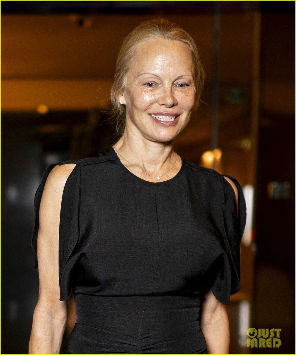 Pamela Anderson Explains Decision to Go MakeupFree at Paris Fashion