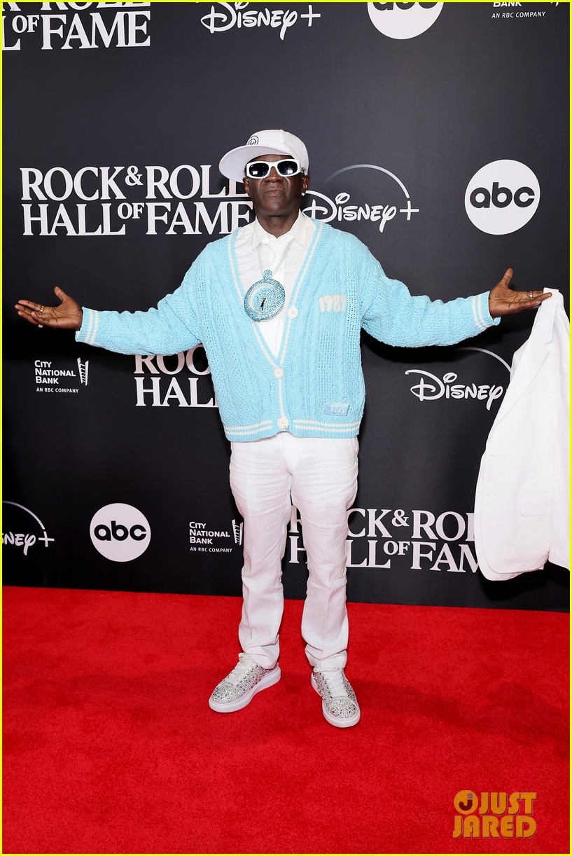 Flavor Flav Reps Taylor Swift Merch at the Rock & Roll Hall of Fame