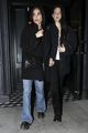riley keough shows off black hair dinner with zoe kravitz 03