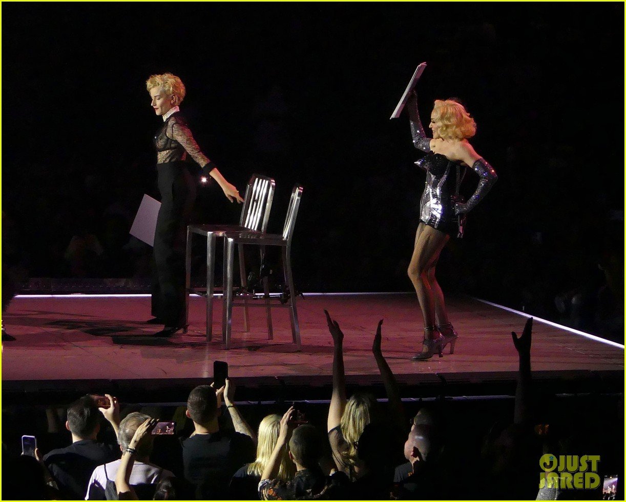 Julia Garner Joins Madonna Up on Stage During 'Celebration Tour