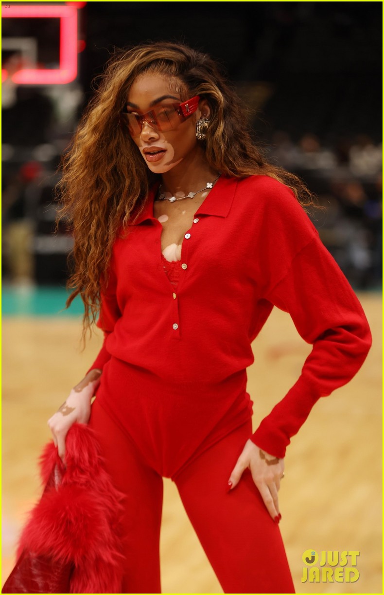 Winnie Harlow Supports Boyfriend Kyle Kuzma at NBA Game: Photo 4997674 ...