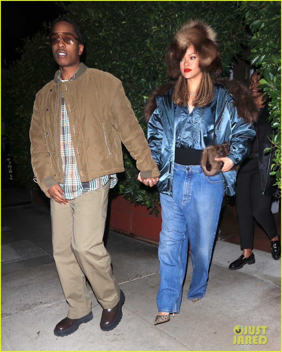 Rihanna Wears Fur Hat on Date Night with A$AP Rocky in Santa Monica