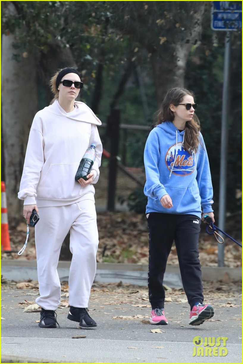 Cara Delevingne & Girlfriend Minke Take Their Dog for Hike in L.A