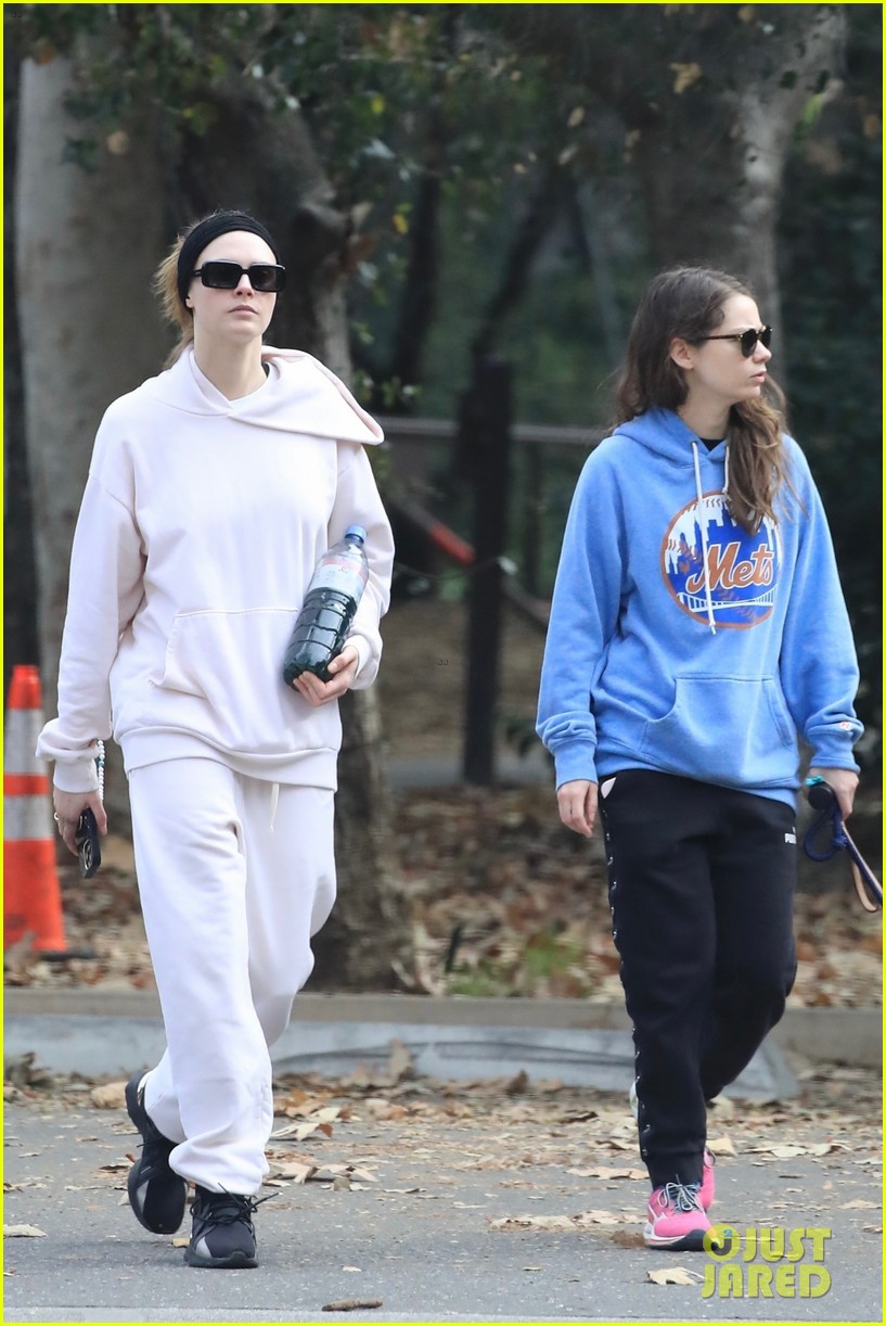 Cara Delevingne & Girlfriend Minke Take Their Dog for Hike in L.A