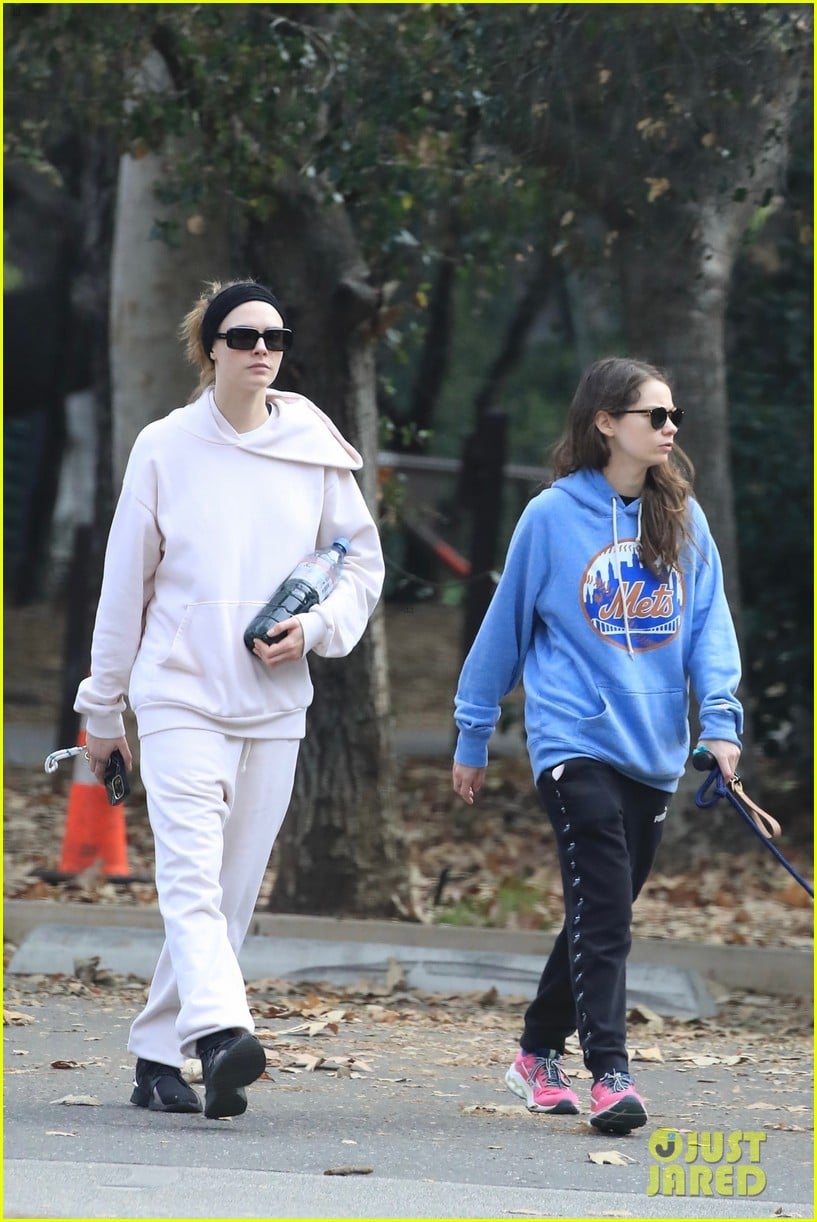 Cara Delevingne & Girlfriend Minke Take Their Dog for Hike in L.A