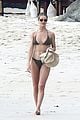 rosie huntington whiteley bikini at beach 02