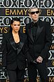 kourtney kardashian travis barker wear matching black suits at emmy awards 04