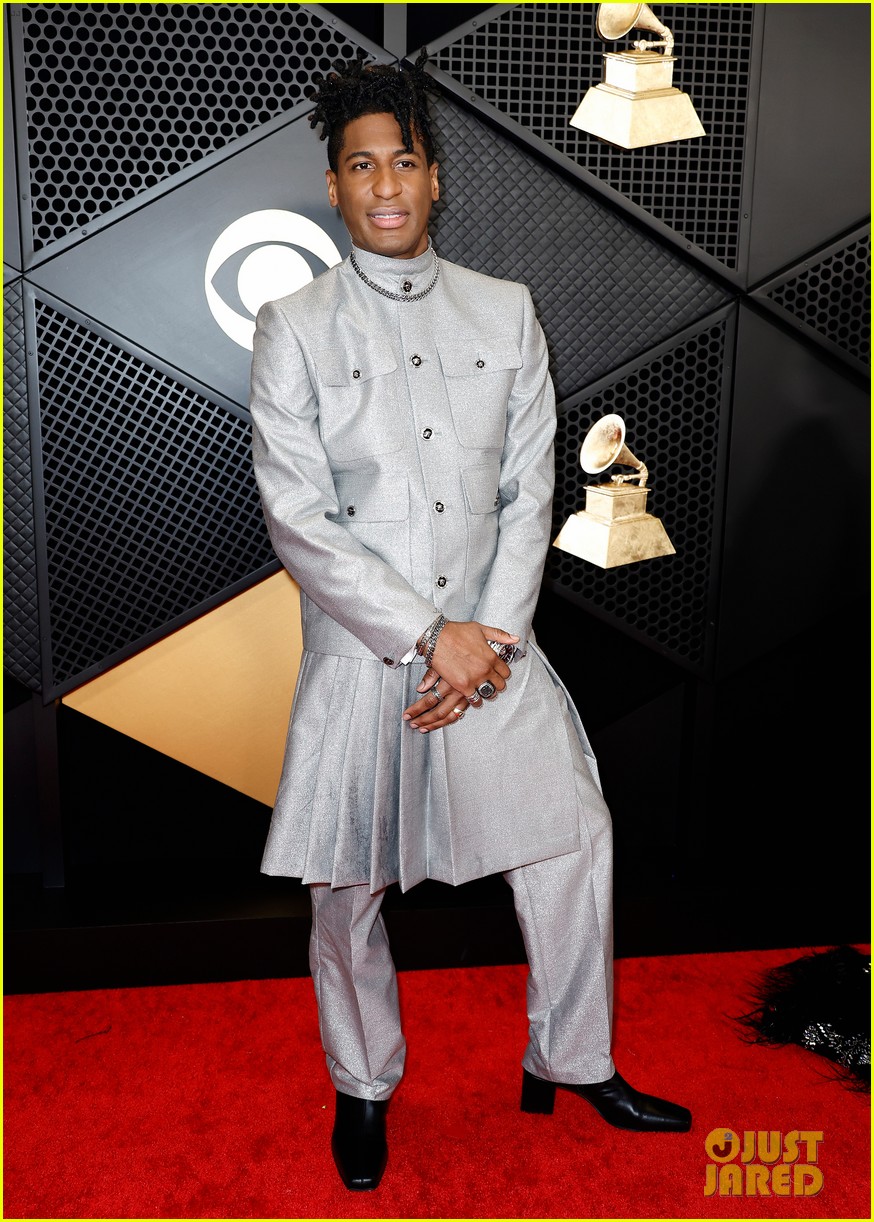 Nominee Jon Batiste Gets Support From Wife Suleika Jaouad at Grammys