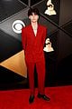 landon barker wears red suit to grammys 2024 01