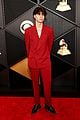 landon barker wears red suit to grammys 2024 03