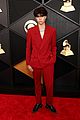 landon barker wears red suit to grammys 2024 05