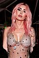 megan fox wears chainlink look for grammys viewing party 03