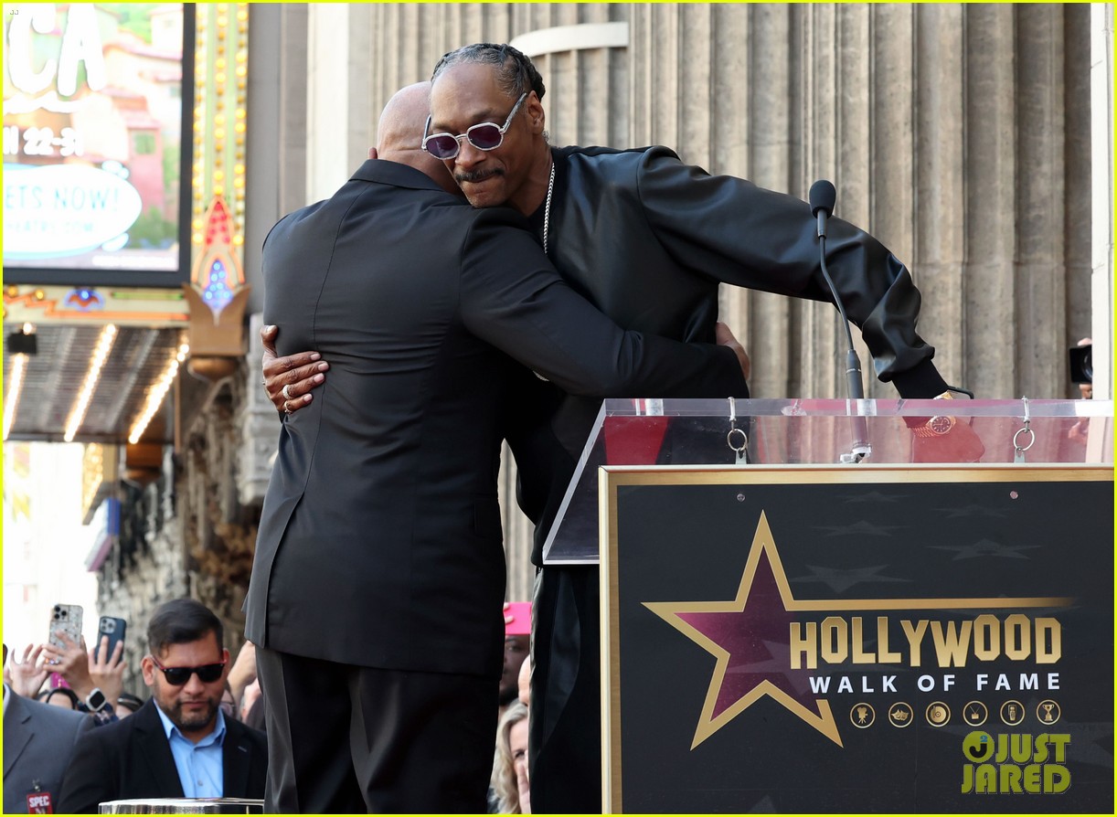 Eminem Makes Rare Public Appearance to Support Dr. Dre at Hollywood