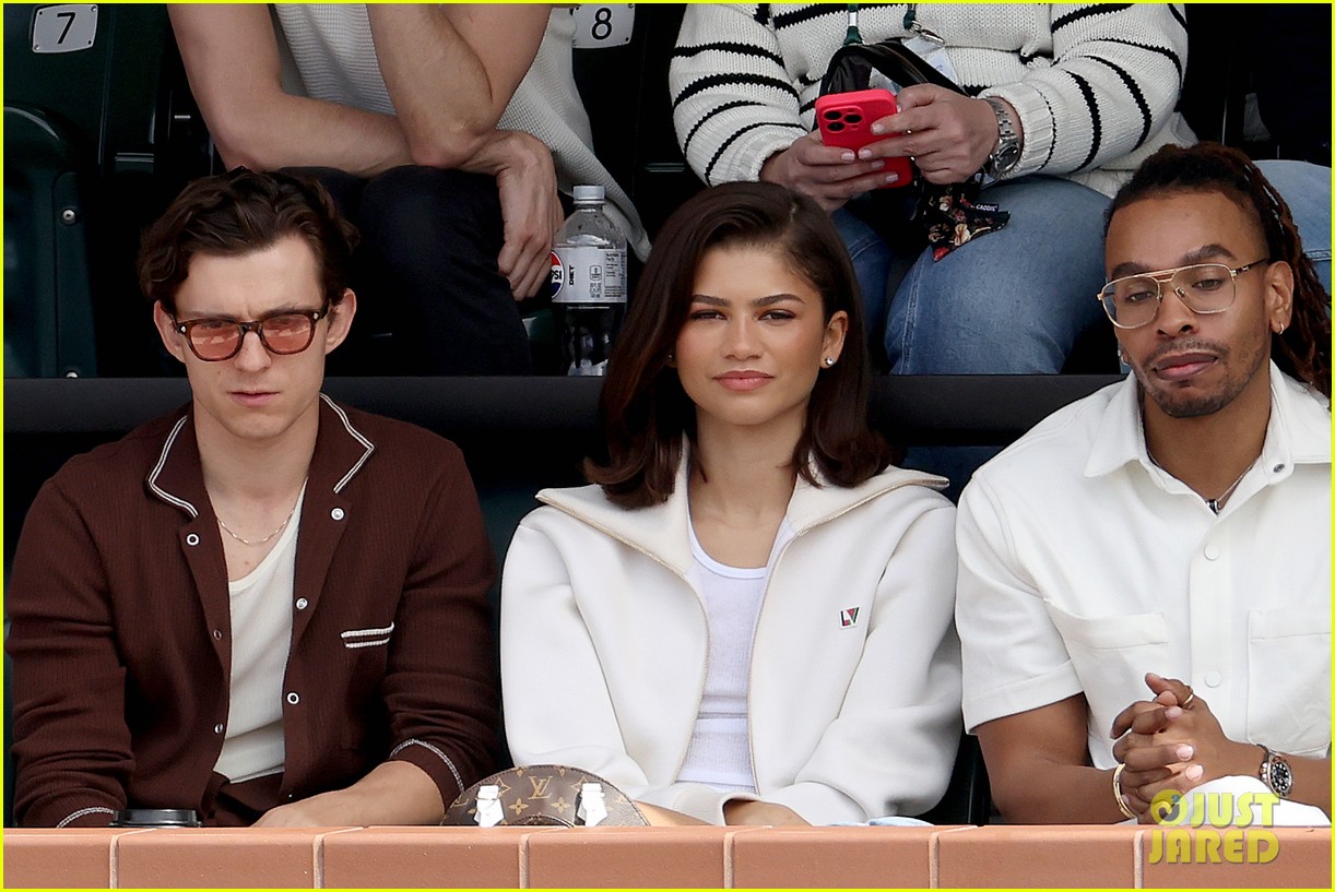 Zendaya Attends BNP Paribas Open 2024 Tennis Match with Tom Holland