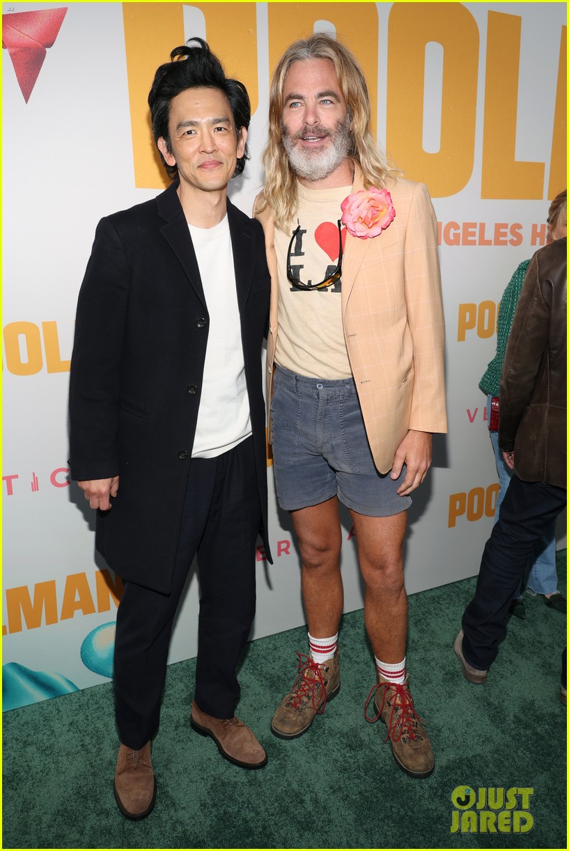 Chris Pine Wears Signature Short Shorts to 'Poolman' Premiere, Recalls
