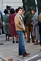 timothee chalamet elle fanning film a complete unknown in paterson 05