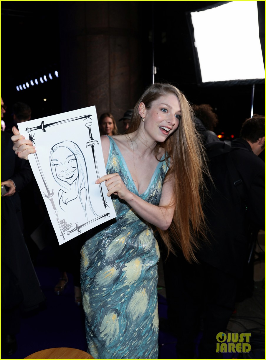 Hunter Schafer Wows in HandPainted Dress at GQ Creativity Awards 2024