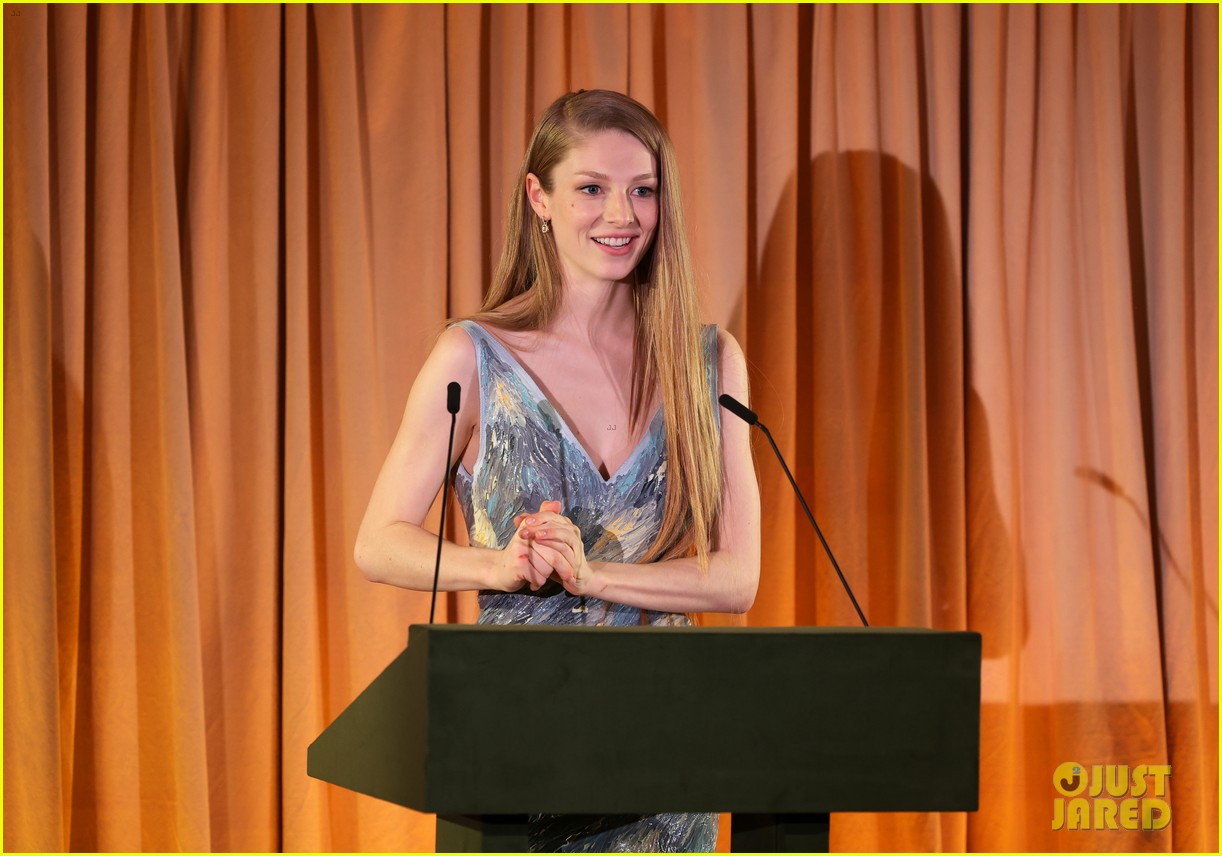 Hunter Schafer Wows in HandPainted Dress at GQ Creativity Awards 2024