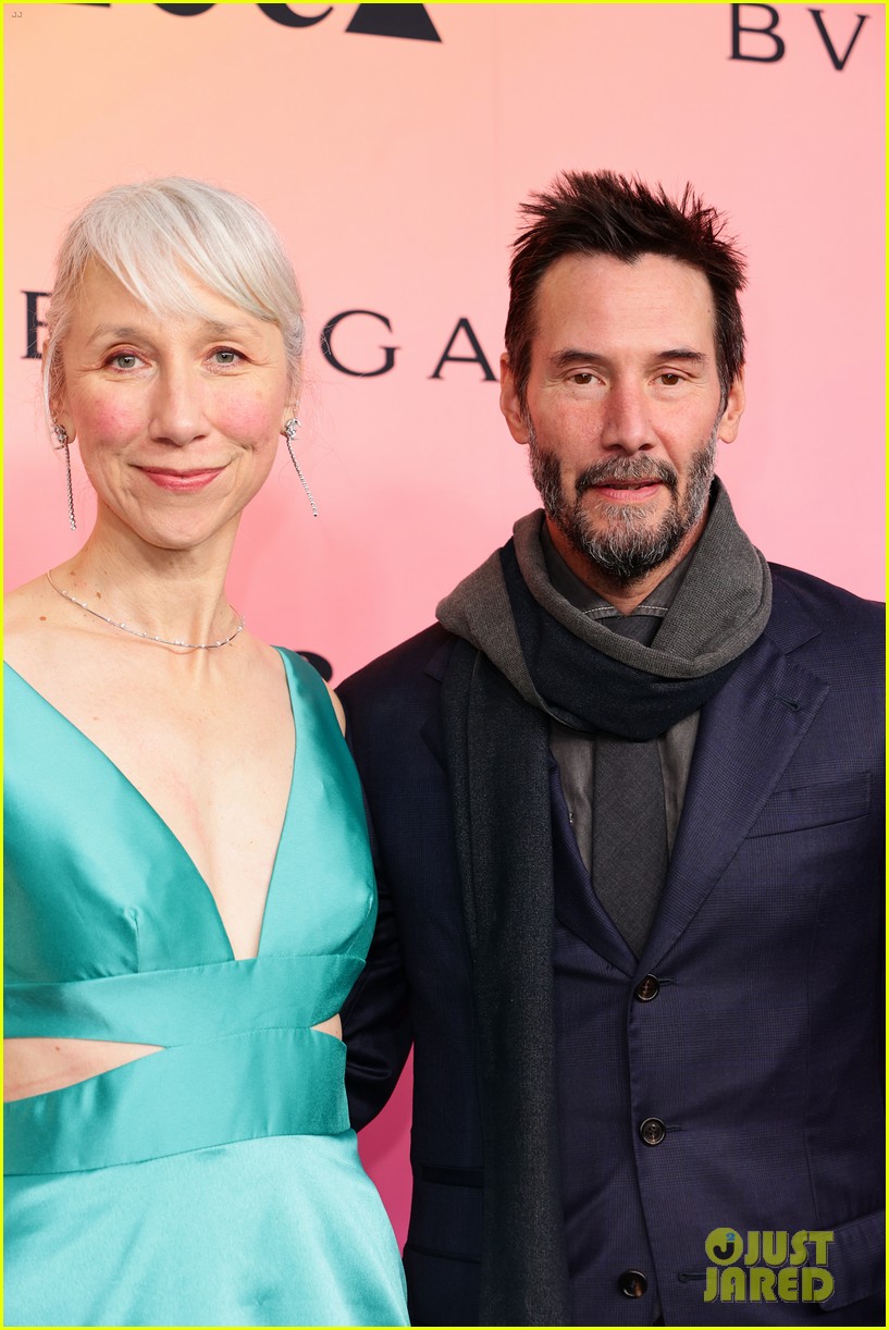 keanu reeves alexandra grant rare appearance at moca gala 125031464