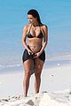 kim khloe kardashian spotted in tiny black bikini during vacation 01