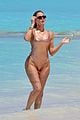 kim khloe kardashian spotted in tiny black bikini during vacation 02