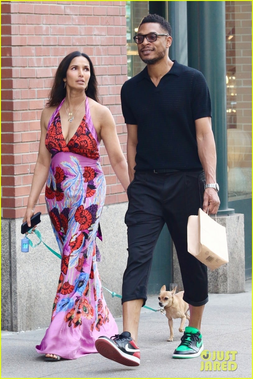 Padma Lakshmi & Poet Terrance Hayes Hold Hands in NYC Three Years After