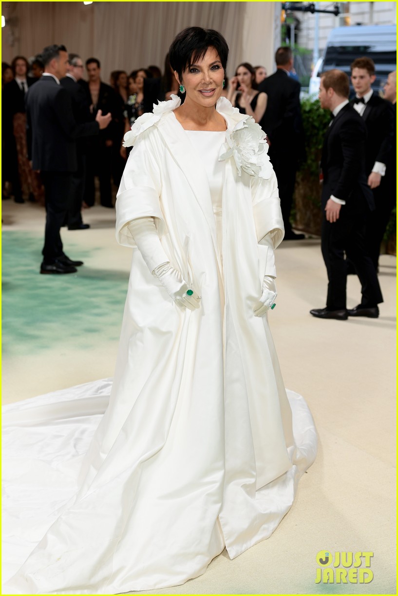 Kris Jenner & Longtime Boyfriend Corey Gamble Match in White at Met