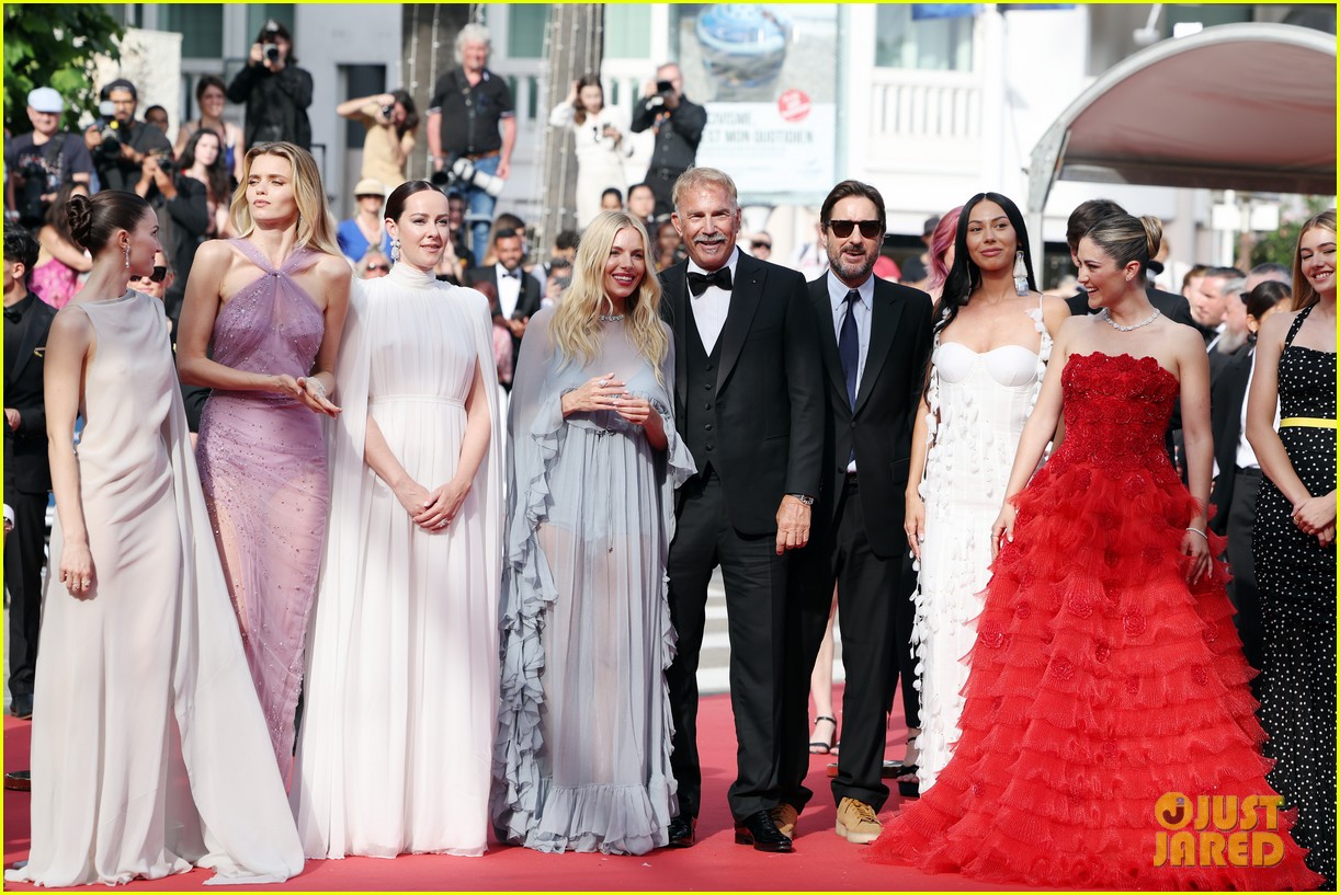 Kevin Costner & Sienna Miller Bring Their Families to 'Horizon