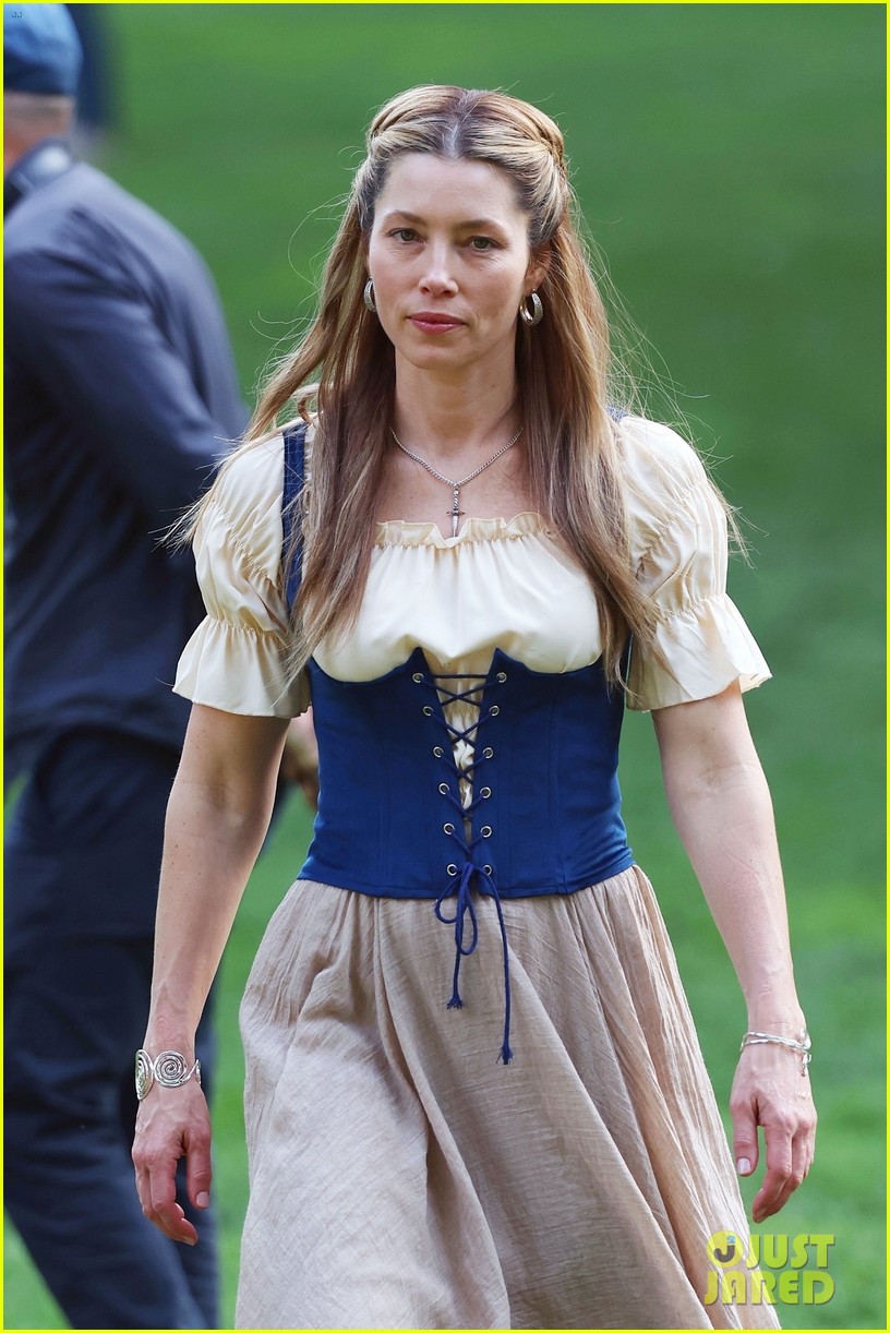 Jessica Biel Photographed on Set Hours Before Justin Timberlake's