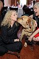 carol kane kisses from selma blair service dog at jury welcome lunch 02