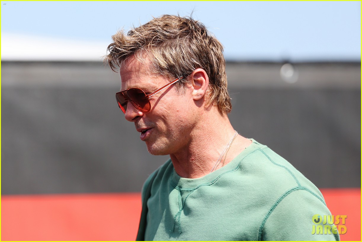  Brad Pitt Arrives at Practices for Hungarian Grand Prix 2024 as He 