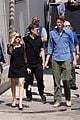emma roberts arrives at jimmy kimmel live with boyfriend cody john 01