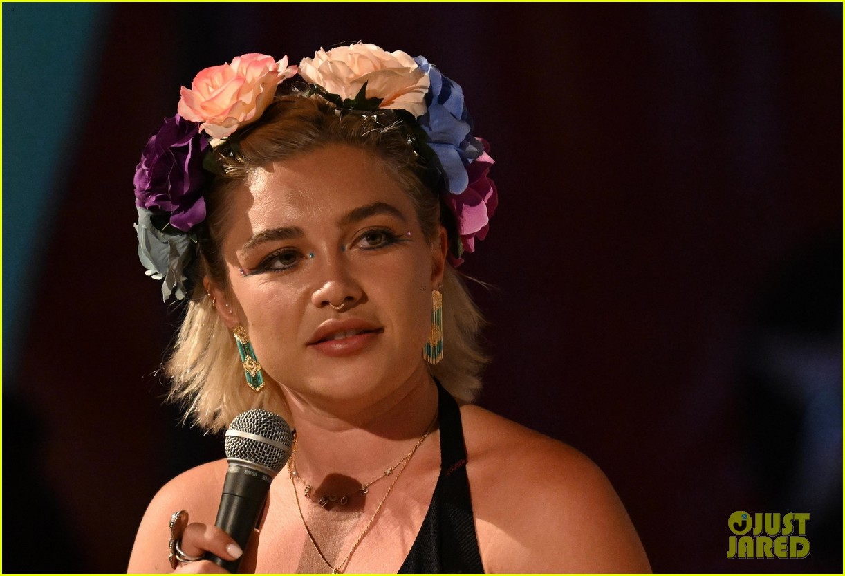 Florence Pugh Gives 'Midsommar' Nod With Flower Crown at Glastonbury