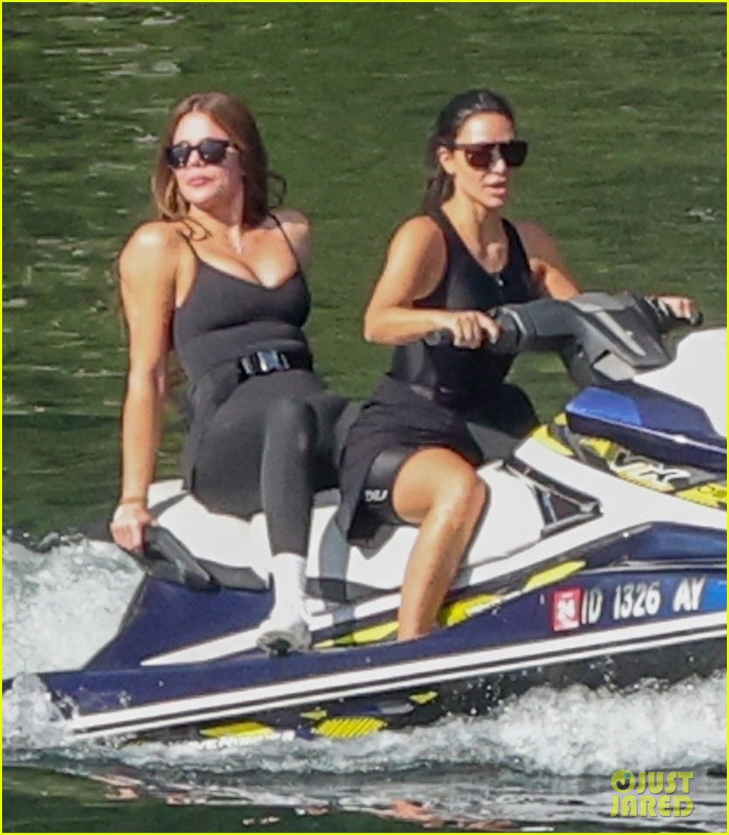Kim & Khloe Kardashian Go JetSkiing During Lake Vacation in Idaho