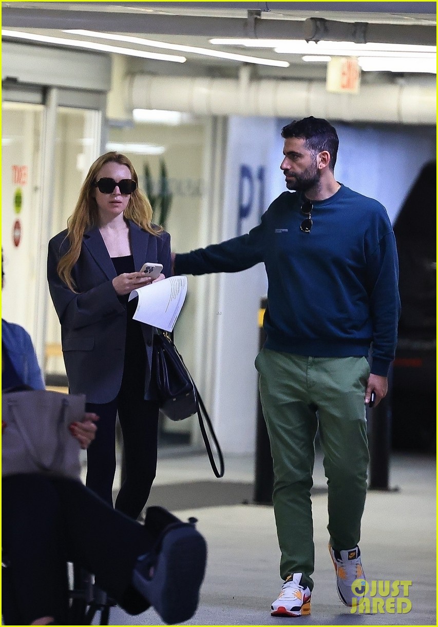 Lindsay Lohan Steps Out with Husband Bader Shammas During Day Off From
