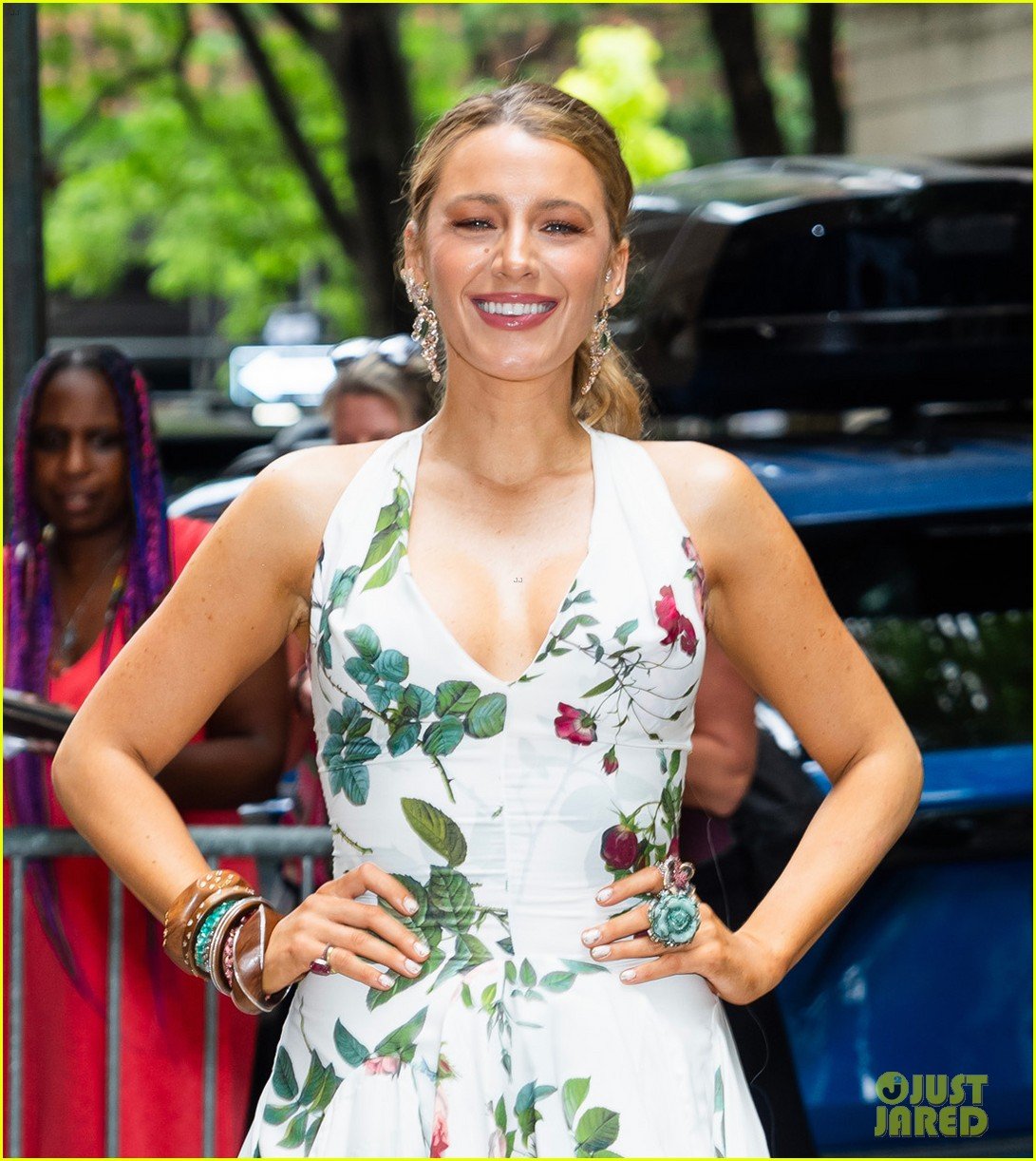 Blake Lively Wears Three Floral Dresses for 'It Ends With Us' Press Day