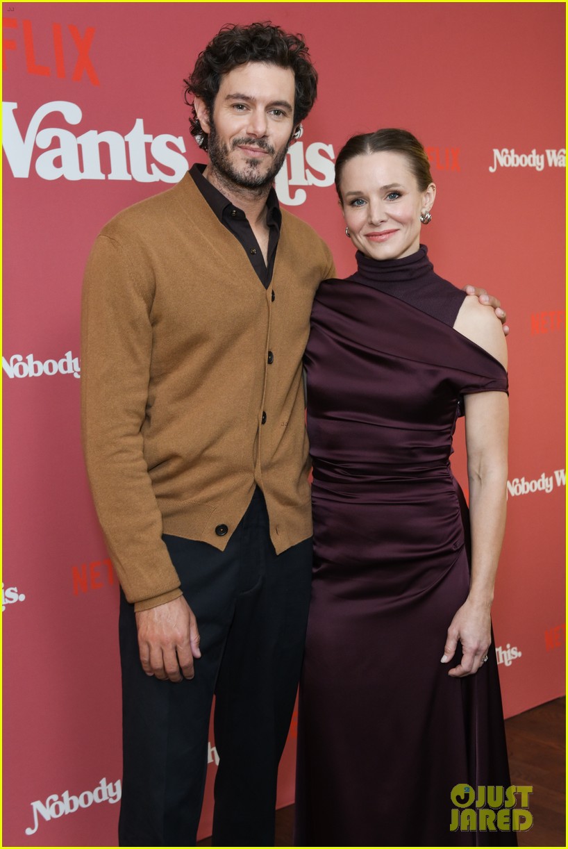 Adam Brody \u0026 Kristen Bell Step Out to Promote New Netflix Rom-Com Series  'Nobody Wants This' in L.A.: Photo 5077484 | Adam Brody, Jackie Tohn,  Justine Lupe, Kristen Bell, Nobody Wants This,, image size:818x1222
