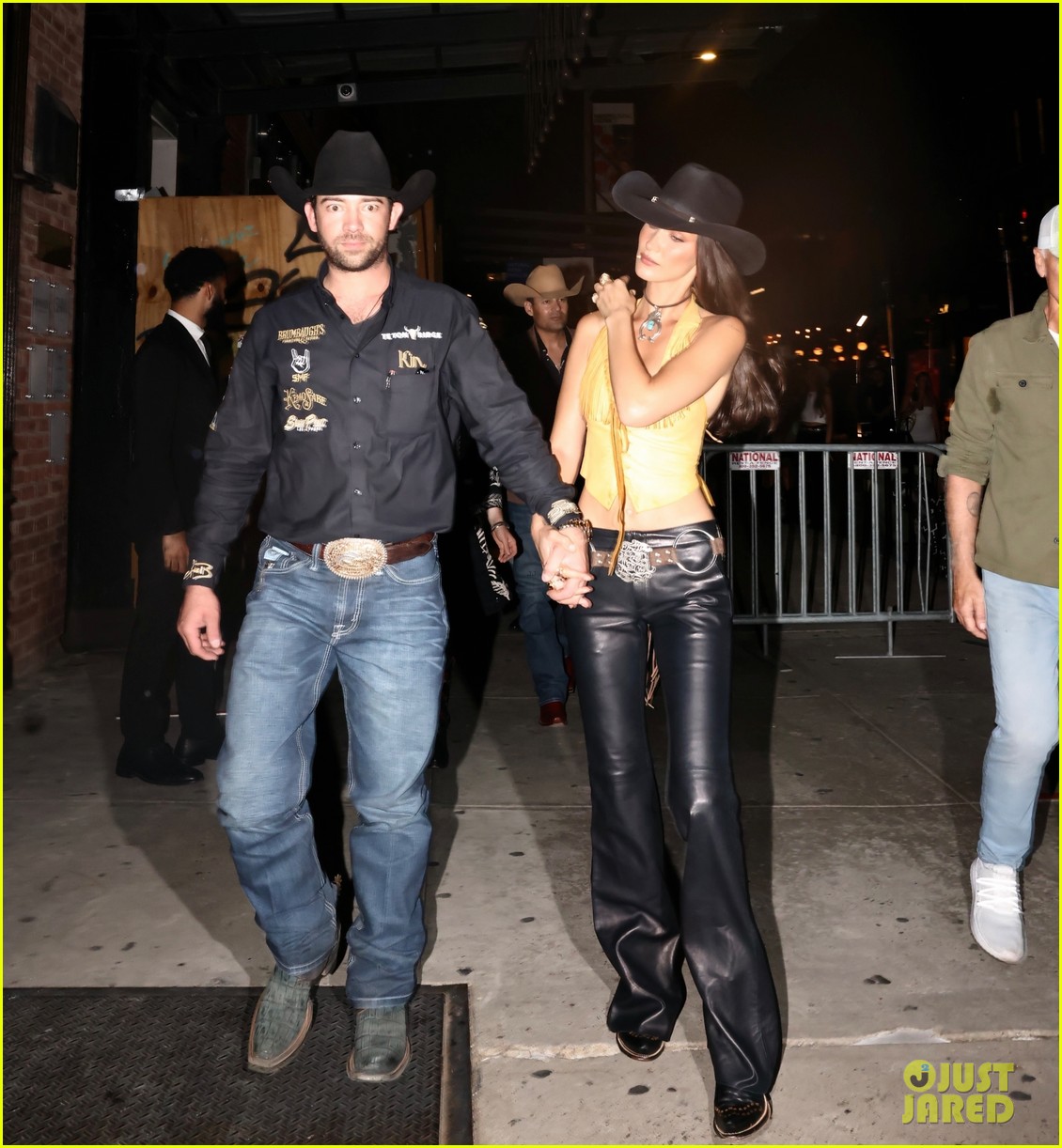 Bella Hadid & Adan Banuelos Are All Loved-Up & Cowboy Chic at Teton